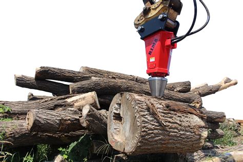 hydraulic log splitter skid steer|loader mounted screw log splitter.